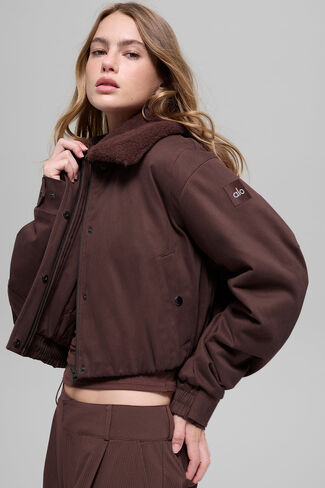 Alo Yoga Navigator Jacket - Brownstone in Saudi Arabia