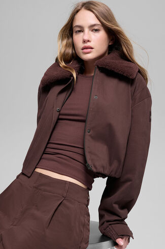 Alo Yoga Navigator Jacket - Brownstone in Saudi Arabia