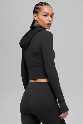 Alo Yoga Sway Full Zip Hoodie - Black in Saudi Arabia