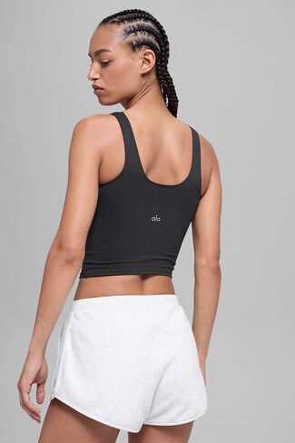 Alo Yoga ALO Softsculpt Precision Tank - Black in Saudi Arabia