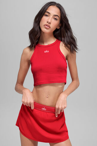 ألو يوجا أسباير تانك - أحمر/أبيض ساطع in Kuwait