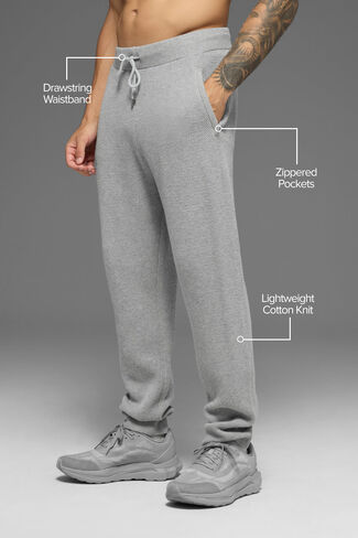 Alo Yoga Sports Club Jogger - رمادي رياضي منقط in Kuwait