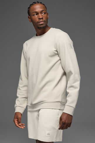 طاقم ألو يوجا وافل لاونج بأكمام طويلة - عظم in Kuwait