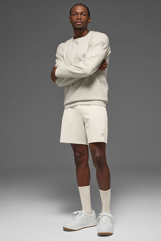 طاقم ألو يوجا وافل لاونج بأكمام طويلة - عظم in Kuwait