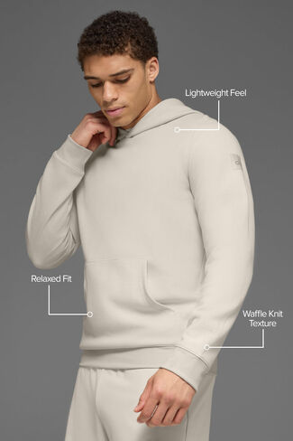 Alo Yoga Waffle Lounge Hoodie - Bone in Saudi Arabia