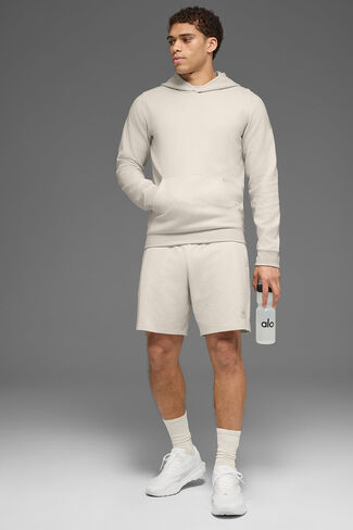 Alo Yoga Waffle Lounge Hoodie - Bone in Saudi Arabia