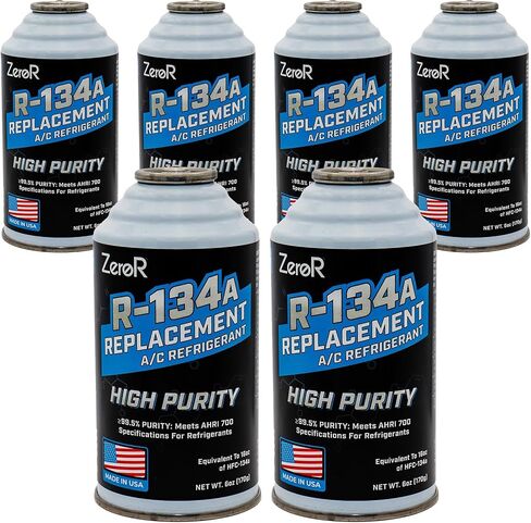 Zeror® AC التبريد | R134A استبدال | 6 علب لإعادة شحن AC in Kuwait