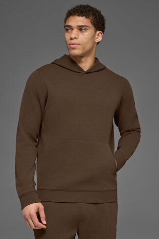 Alo Yoga Waffle Lounge Hoodie - Espresso in Kuwait