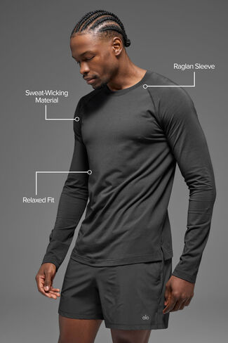 ألو يوجا ألو فابور بأكمام طويلة - أنثراسايت in Kuwait