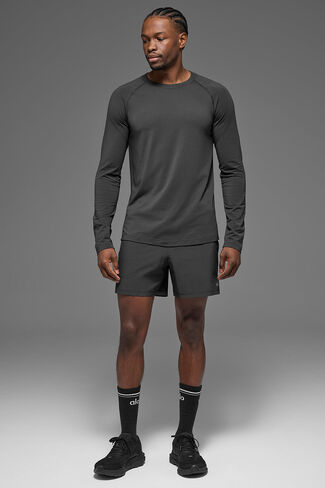 ألو يوجا ألو فابور بأكمام طويلة - أنثراسايت in Kuwait