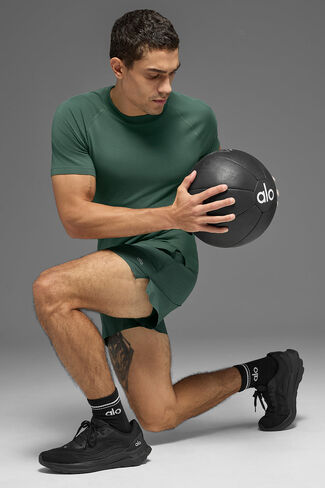 Alo Yoga ALO Vapor Crewneck Short Sleeve - Clover Green in Kuwait