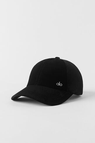 Alo Yoga Velvet Off-Duty Cap - Black - Black / One Size in Kuwait