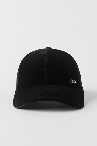 Alo Yoga Velvet Off-Duty Cap - Black - Black / One Size in Kuwait