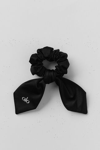 Alo Yoga Airlift Rhythm Scrunchie - أسود - أسود / مقاس واحد in Kuwait