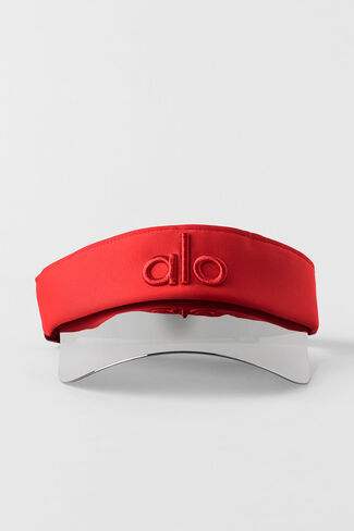 Alo Yoga Airlift Solar Visor - Bright Red - Bright Red / One Size in Kuwait