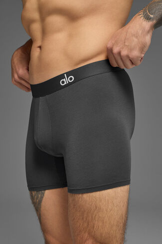 Alo Yoga Day And Night Boxer Brief - Anthracite in Saudi Arabia