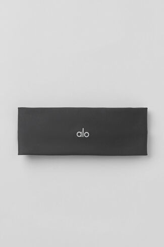 Alo Yoga Airlift Headband - Anthracite - Anthracite / One Size in Saudi Arabia