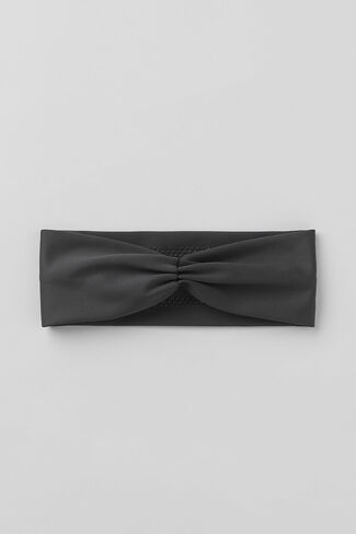 Alo Yoga Airlift Headband - Anthracite - Anthracite / One Size in Saudi Arabia