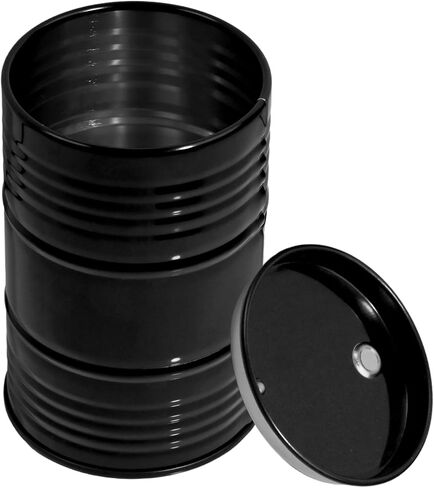 RC Car Mini Oil Drum Decoration Metal Oil Barrel ، برميل وقود واقعي لـ 1/8 1/10 حاوية زيت محاكاة للسيارة الزاحف لـ Traxxas TRX4 ، SCX10 CC01 D90 RC4WD الملحقات الزخرفية （صفراء） in Kuwait