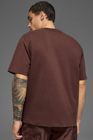Alo Yoga Double Take Short Sleeve - Brownstone in Saudi Arabia