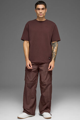 Alo Yoga Double Take Short Sleeve - Brownstone in Saudi Arabia
