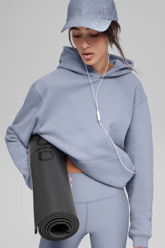 Alo Yoga Renown Heavy Weight Hoodie - Winter Frost in Kuwait