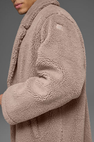 ألو يوجا معطف شيربا كبير الحجم - تشاي لاتيه in Kuwait