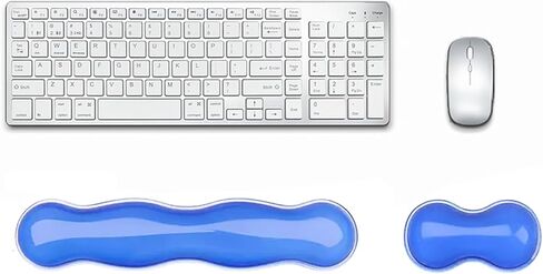 Mouse Wrist Rest Pad, 5.71" Ergonomic Cool Silicone Gel Wrist Support Pad for Effortless Typing & Pain Relief, Non-Slip Base Wrist Support Cushion for Gaming, Computers, Laptops, Office Use Black in Saudi Arabia