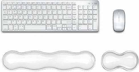 Mouse Wrist Rest Pad, 5.71" Ergonomic Cool Silicone Gel Wrist Support Pad for Effortless Typing & Pain Relief, Non-Slip Base Wrist Support Cushion for Gaming, Computers, Laptops, Office Use Black in Saudi Arabia
