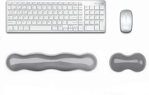 Mouse Wrist Rest Pad, 5.71" Ergonomic Cool Silicone Gel Wrist Support Pad for Effortless Typing & Pain Relief, Non-Slip Base Wrist Support Cushion for Gaming, Computers, Laptops, Office Use Black in Saudi Arabia