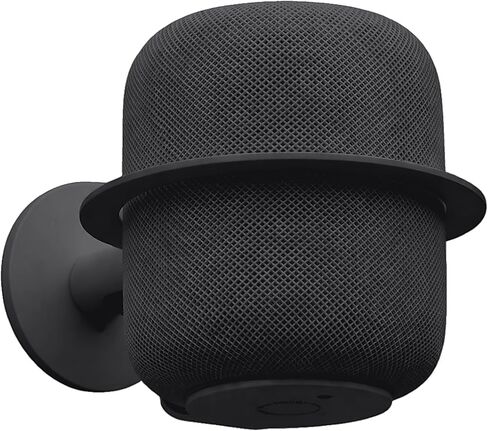 Play with NoBoxWall Mount for Apple HomePod — Precision-Fit Holder with Built-in Cable Management, Heavy-Duty Steel Frame, Sleek Minimalist Design, Secure Mounting Bracket, Black (Set of 2) in Saudi Arabia
