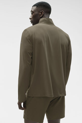 ألو يوجا كونكر 1/4 سحاب ريفورم كم طويل - شجرة زيتون in Kuwait