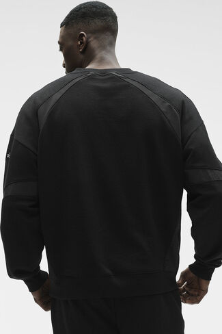 Alo Yoga Field Crew Neck Sweatshirt - Black in Kuwait