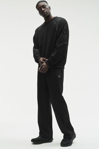 Alo Yoga Field Crew Neck Sweatshirt - Black in Kuwait