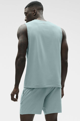 Alo Yoga Conquer Muscle Tank - Desert Sage in Saudi Arabia