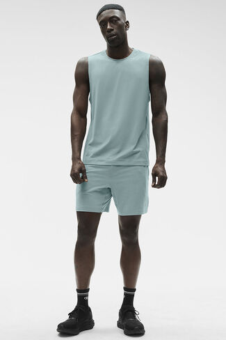 Alo Yoga Conquer Muscle Tank - Desert Sage in Saudi Arabia
