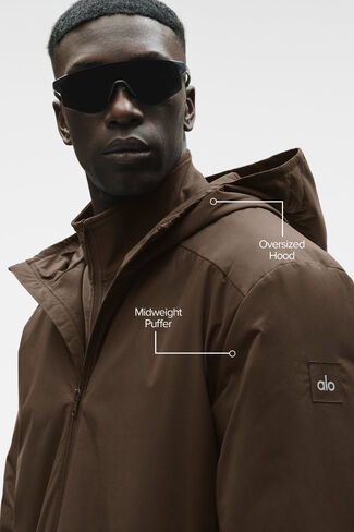 سترة ألو يوجا إليمينتال بسحاب كامل - إسبرسو in Kuwait