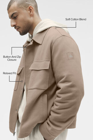 Alo Yoga Kickback Jacket - Gravel in Kuwait