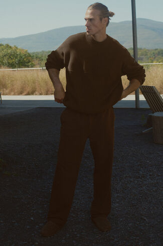 ألو يوجا دبل تيك بنطلون مستقيم الساق - إسبريسو in Kuwait