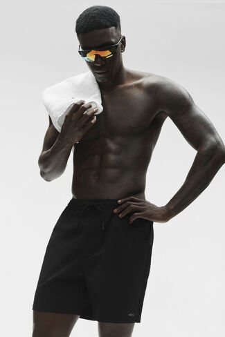 شورت ألو يوجا 7 بوصات عالي المد - أسود in Kuwait