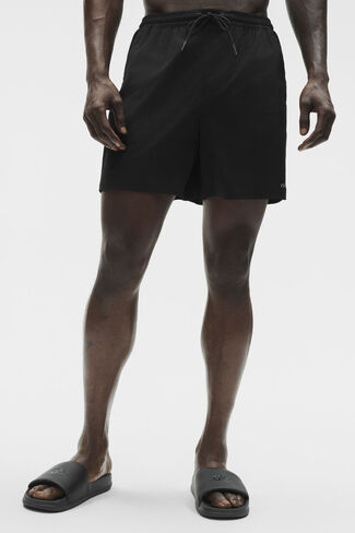 شورت ألو يوجا 7 بوصات عالي المد - أسود in Kuwait