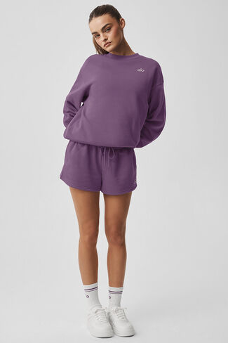 بلوفر Alo Yoga Accolade برقبة دائرية - قبلة البرقوق in Kuwait