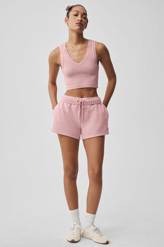 ألو يوجا بدون خياطة بوينتيل تانك - وردي عتيق in Kuwait