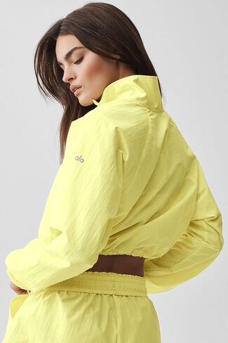 بلوفر Alo Yoga قصير بسحاب 1/4 من Alumni - صن شاين in Kuwait