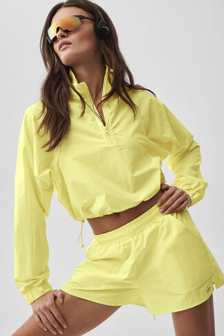 بلوفر Alo Yoga قصير بسحاب 1/4 من Alumni - صن شاين in Kuwait