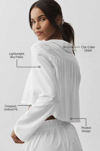 ألو يوجا قصير الأكمام لا مثيل له - أبيض in Kuwait