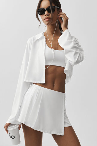 ألو يوجا قصير الأكمام لا مثيل له - أبيض in Kuwait