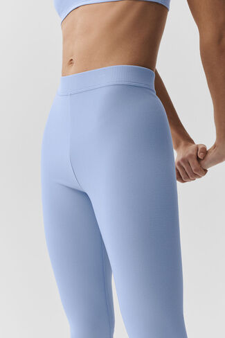 Alo Yoga Alosoft High-Waist Iconic 90's Capri - Light Provence Blue in Kuwait