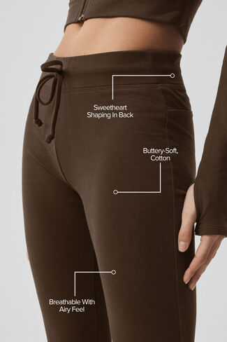 Alo Yoga Sway Bootcut Sweatpant - Espresso in Saudi Arabia