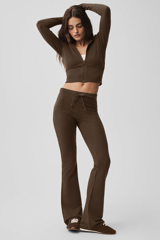Alo Yoga Sway Bootcut Sweatpant - Espresso in Saudi Arabia
